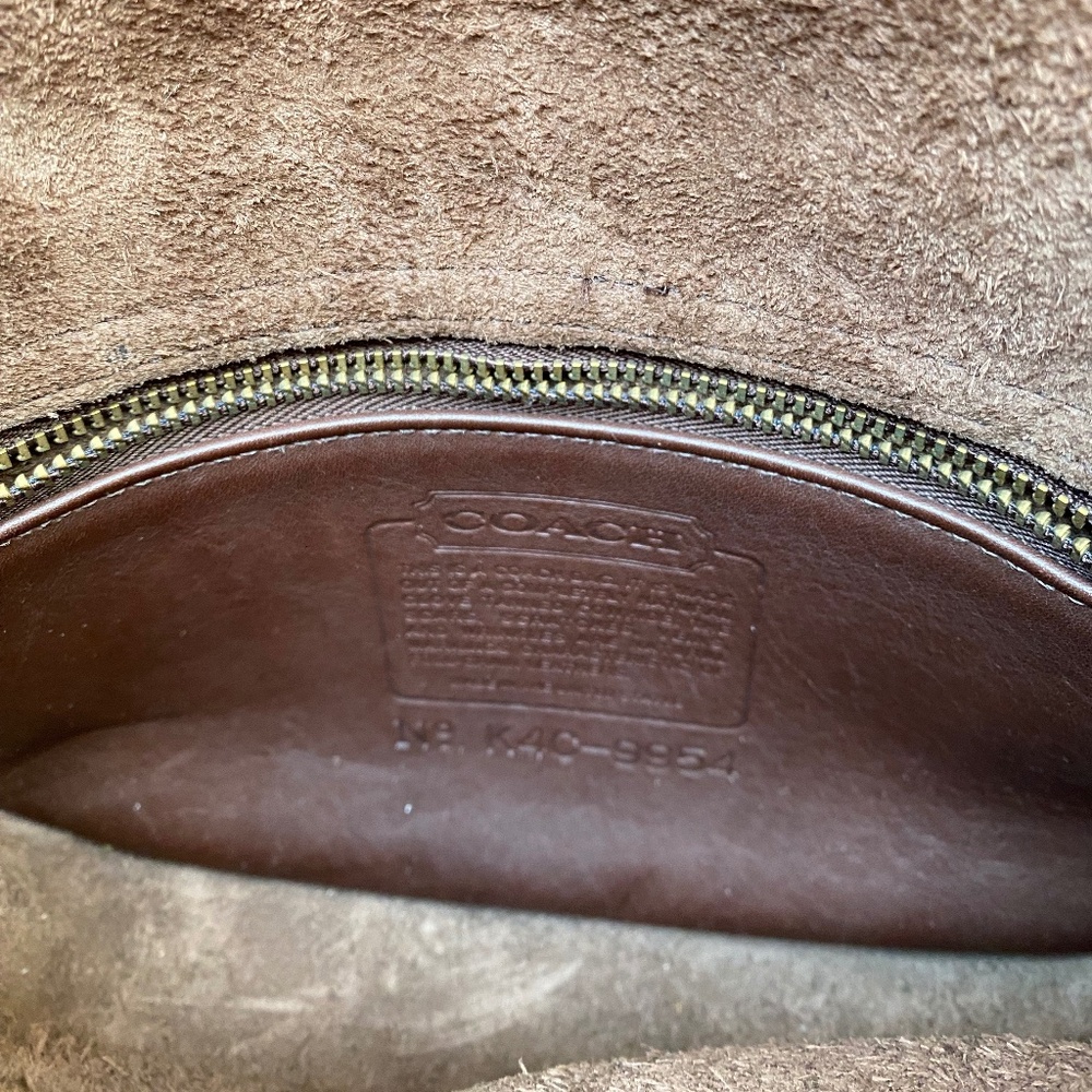 Coach Vintage Prairie Style Crossbody/Shoulder Purse in Mahogany Brown Leather - Picture 8 of 8